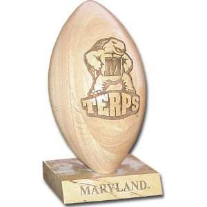   Terrapins 5/8 Scale Laser Engraved Wood Football
