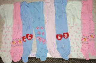 Big Lot NEW Girls Thick Tights 4T   5T Colorful Spring Tights  