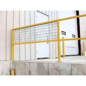 Vestil WM 84 Steel Square Safety Handrail   Wire Mesh  