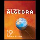 Intermediate Algebra 9TH Edition, Charles P. McKeague (9780840064202 