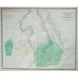  AK Johnston Map of Nubia Darfur Abyssinia (1850)