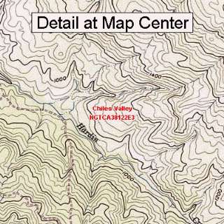  USGS Topographic Quadrangle Map   Chiles Valley 
