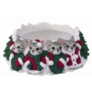  Silver Tabby Cat Candle Topper 