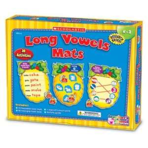  New Scholastic TF7111   Vowels Mats Kit, Long Vowels, Bees 