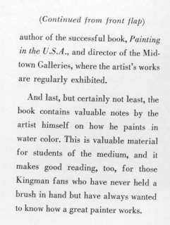 Dong Kingman watercolors William Saroyan essay New York paintings 