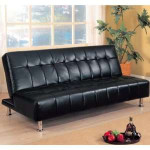  Faux Leather Convertible Sofa by Coaster