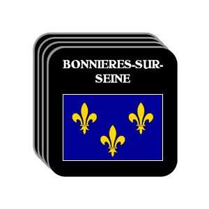 Ile de France   BONNIERES SUR SEINE Set of 4 Mini Mousepad Coasters
