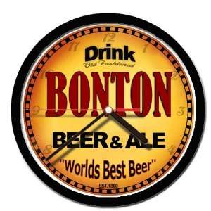  BONTON beer and ale cerveza wall clock 