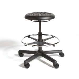  Rhino Hand Activated Desk Height Stool with Urethane Seat 