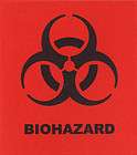 biohazard magnet vinyl decal choose size  warning sticker 