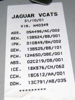 if you need the vcats info for this car more