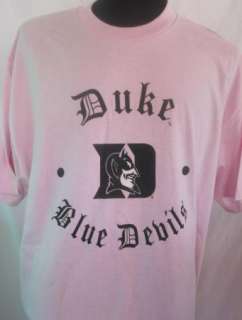 DUKE BLUE DEVILS Mens Pink T Shirt NWT  