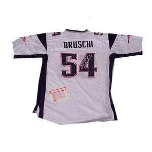 Tedy Bruschi New England Patriots Autographed Replithentic Jersey