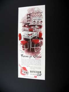 Daystrom Chrome Kitchen Set Table Top by Teague 1947 Ad  