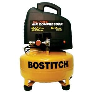  Bostitch CAP2060P 10.5 Amp 2 Horsepower 6 Gallon Oil Free 