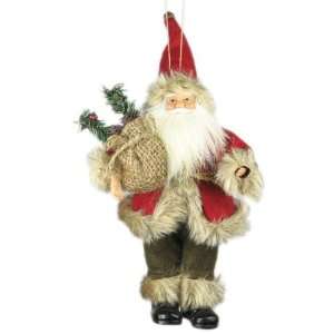   Hanging Ornament Santa Claus w/Bag  Red S00762