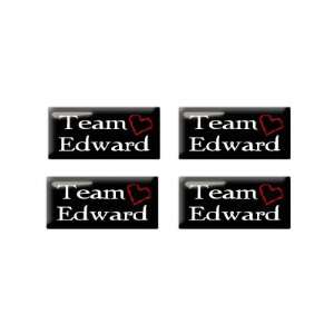  Team Edward   Twilight   3D Domed Set of 4 Stickers 