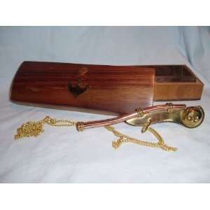 Brass / Copper Bosun Call w/ box   Boatswains Whistle  