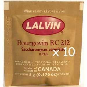 Bourgovin RC 212 (10 Packs) Wine Yeast Grocery & Gourmet Food