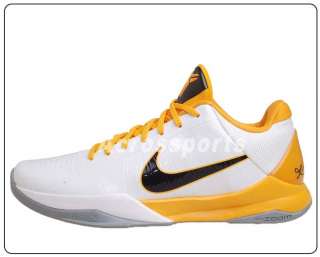 Nike Zoom Kobe V 5 X White Leather Basketball Shoes New  
