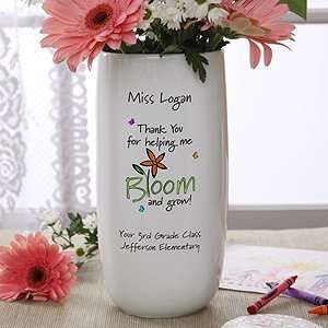  Personalized Teacher Vase   Bloom and Grow