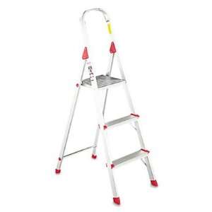 New   #566 Three Foot Folding Aluminum Euro Platform Ladder, Red 