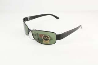 Aviator AV 06 04 Corner. Black Frame and Ear Stems with Green Lens