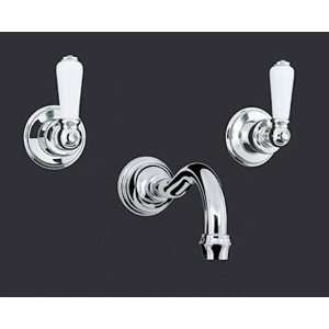 Rohl U.3790L PN, Rohl Bathroom Faucets, Perrin And Rowe Wall Mounted 