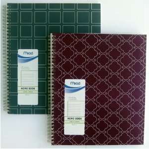    bound Notebook. 2 Notebooks   2 Designs, 2 Colors   Maroon and Gray