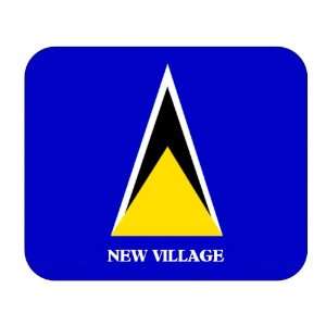  St. Lucia, New Village Mouse Pad 