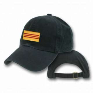 SOUTH VIETNAM BLACK FLAG COUNTRY EMBROIDERY EMBROIDED CAP HAT  