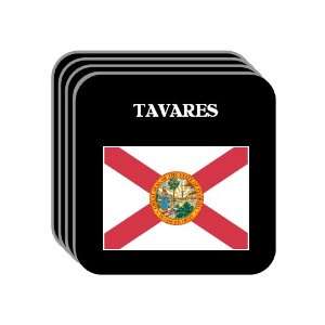 US State Flag   TAVARES, Florida (FL) Set of 4 Mini Mousepad Coasters