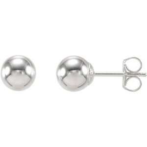  6mm Ball Stud Earrings   tasteful in Sterling Silver 