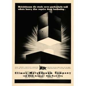 1945 Ad Climax Molybdenum Co. Chromium Steel Products   Original Print 