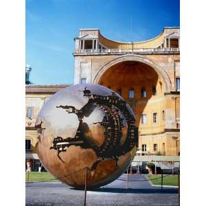  Sculpture called Sphere by A. Pomodoro, Vatican Courtyard 