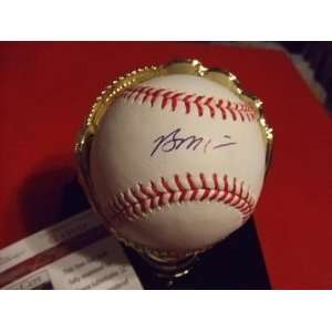 BRIAN MCCANN BRAVES SIGNED BASEBALL COMES WITH COA