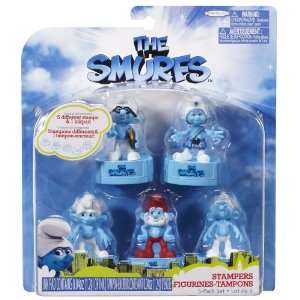  Smurfs Stamper 5 Pack Set #2 (Brainy, Gutsy, Grouchy 