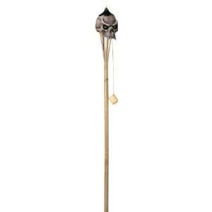 Rubies Costume Halloween Home Décor Tiki Torch, Scary Skull  