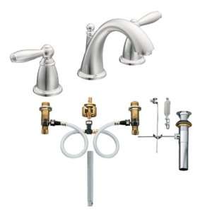 Moen T6620 9000 Brantford Two Handle Low Arc Bathroom Faucet with 