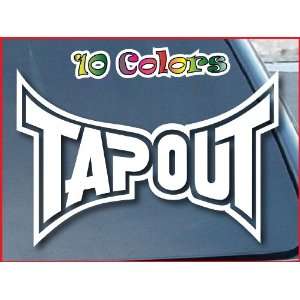  Tapout Logo Car Window Decal Sticker 10 Wide White 