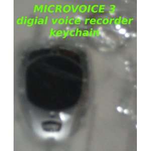 One World MicroVoice 3 Keychain Digital Voice Recorder with built in 