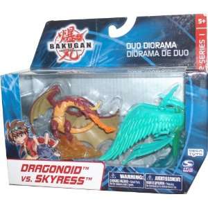   Pack Bakugan Brawl Mini Figure   Dragonoid vs Skyress Toys & Games