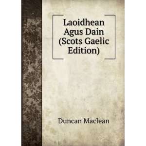  Laoidhean Agus Dain Duncan Maclean Books