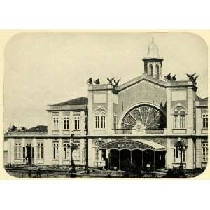  1906 Print Railway Brazil Architecture Recife Station 
