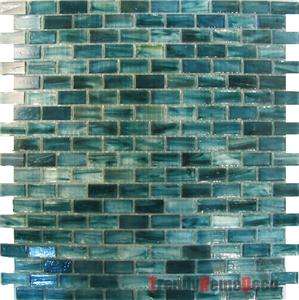 1SF   Blue Recycle Glass Mosaic Tile backsplash Kitchen wall sink bath 