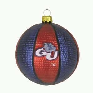  Gonzaga Bulldogs 3.5 Glass Basketball Ornament Sports 