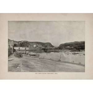  1899 Yumuri River Matanzas Cuba Boats Riverfront Print 