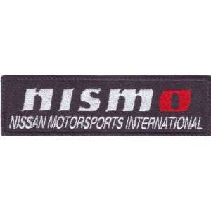  Nismo Nissan Motorsports (Black) Embroidered Sew on Patch 