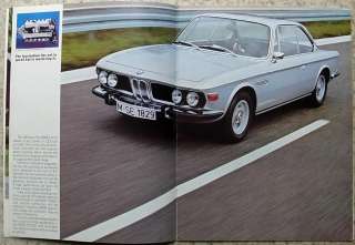 BMW 3.0 CS & 3.0 CSi Car Sales Brochure 1973 #01819795131  