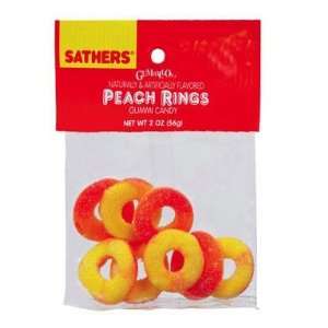 Sathers Gummi Peach Ring (Pack of 12)  Grocery & Gourmet 